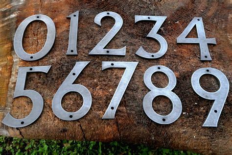 Metal Traditional House Numbers 